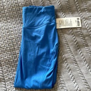 NWT lululemon base pace 25” ribbed leggings